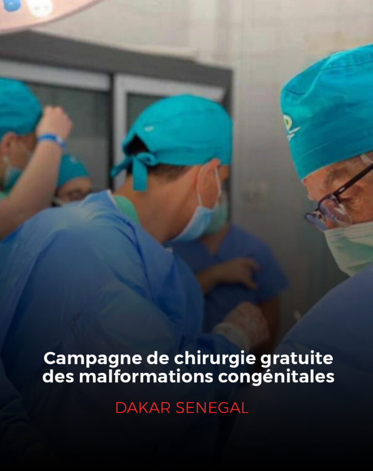 Campagne de chirurgie gratuite de malformations congénitales: Dakar Senegal